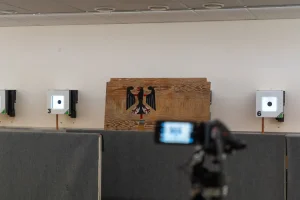 Aufgebaute Kamera